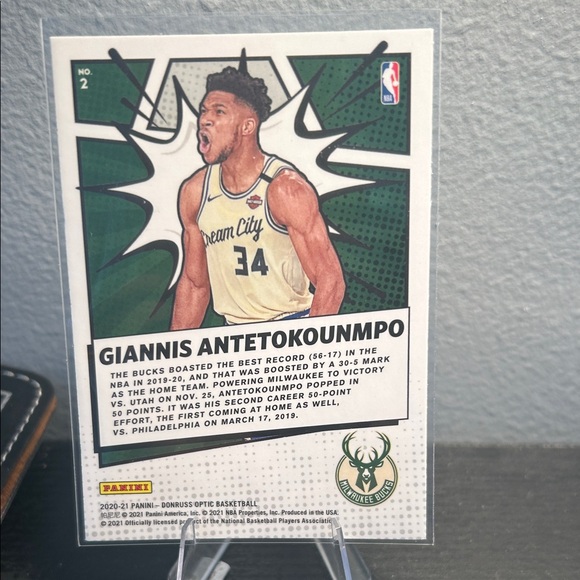 Giannis Antetokounmpo My House Trading Card Milwaukee Bucks NBA - Picture 2 of 2